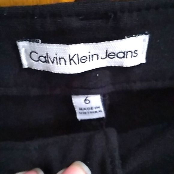 Calvin Klein Jeans Sz 6 Black Jeggings - Picture 5 of 5